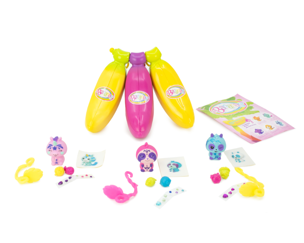 Bananas – Pachnące Niespodzianki – Figurka kolekcjonerska – 3-pack - ep03391-bananas-pachnace-niespodzianki-3pack-zawartosc2