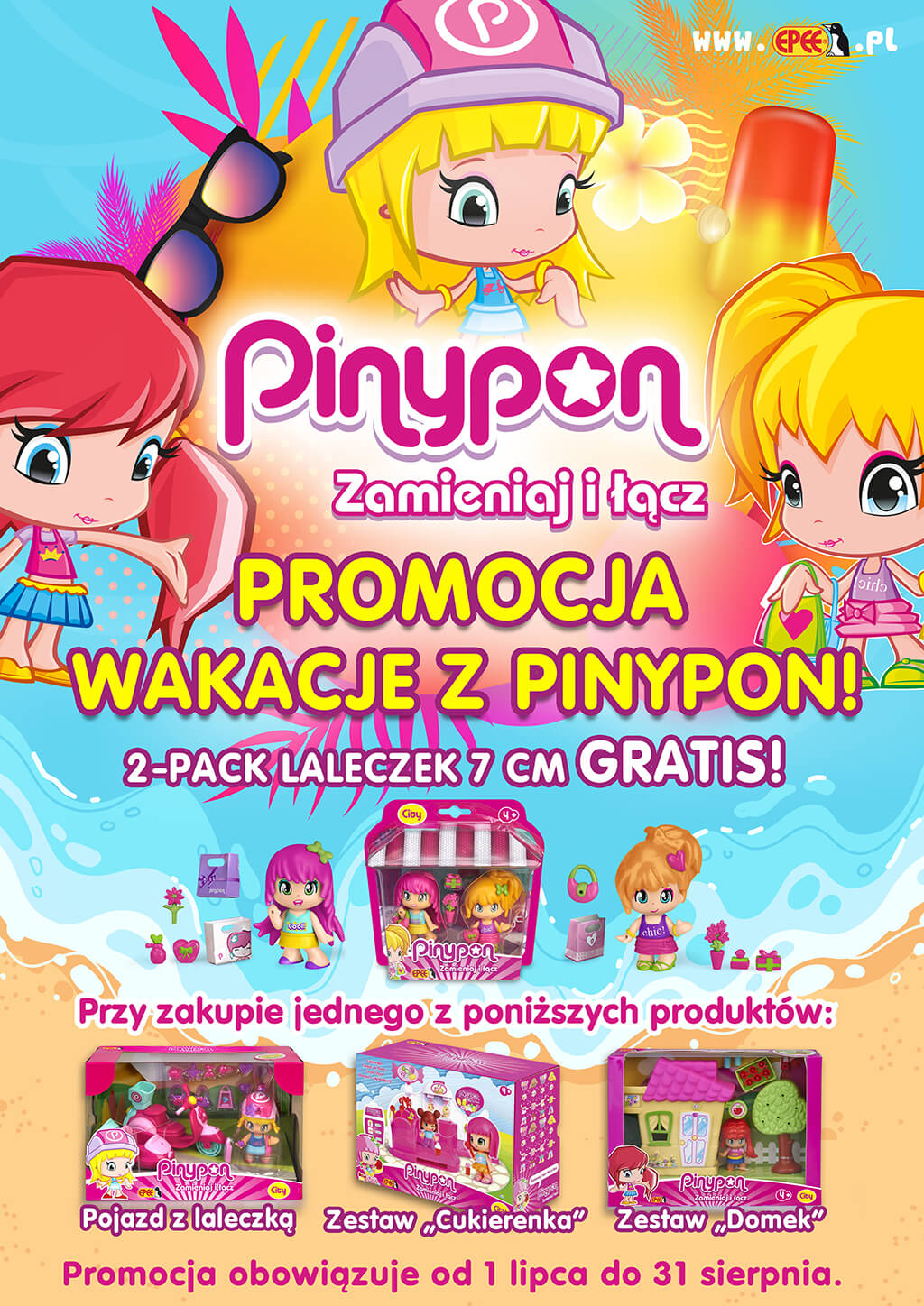 Wakacje z Pinypon plakat