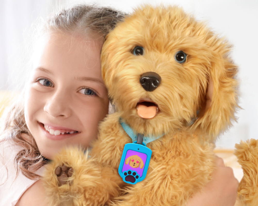Piksel – Interaktywny pies - little-girl-with-cute-dog-at-home-2