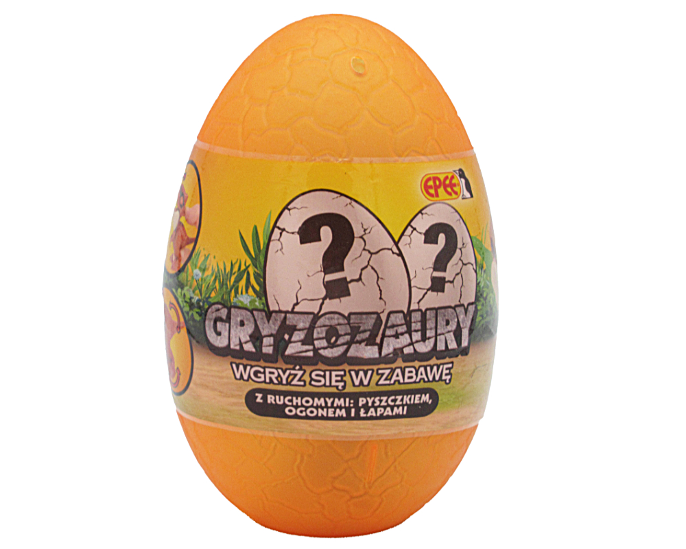 Gryzozaury – Figurka akcyjna w jajku, 10 ass. - gryzozaury-jajko-pomaranczowe-ep04331