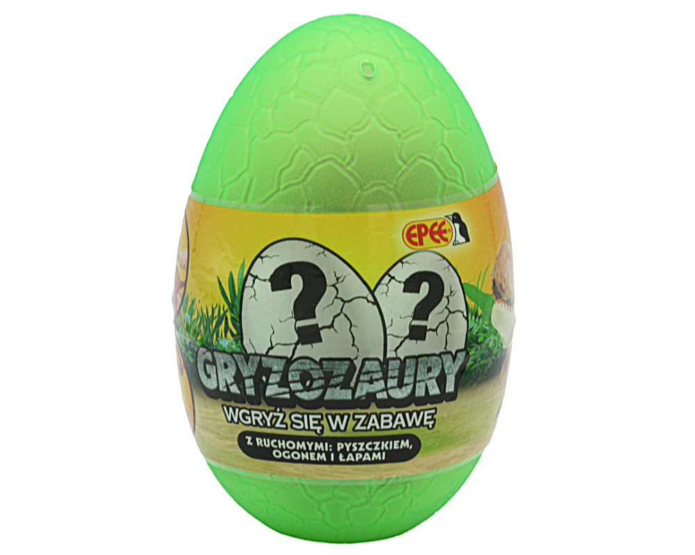 Gryzozaury – Figurka akcyjna w jajku, 10 ass. - gryzozaury-jajko-zielone-ep04331