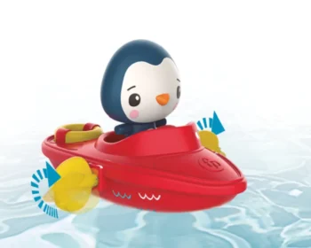 fisher price nakrecana lodeczka pingwin zabawa cfgmbt003C