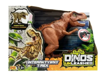 EP09480 interaktywny dinozaur ciemnobrazowy opak