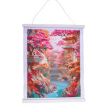 Crystal Art – Plakat 35 x 45 cm z mozaiką diamentową, 3 ass. - untitled-design-cherry-blossom-crystal-art-scroll-kit-front - miniaturka