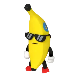 Pluszowa figurka banana z okularami z gry Stumble Guys