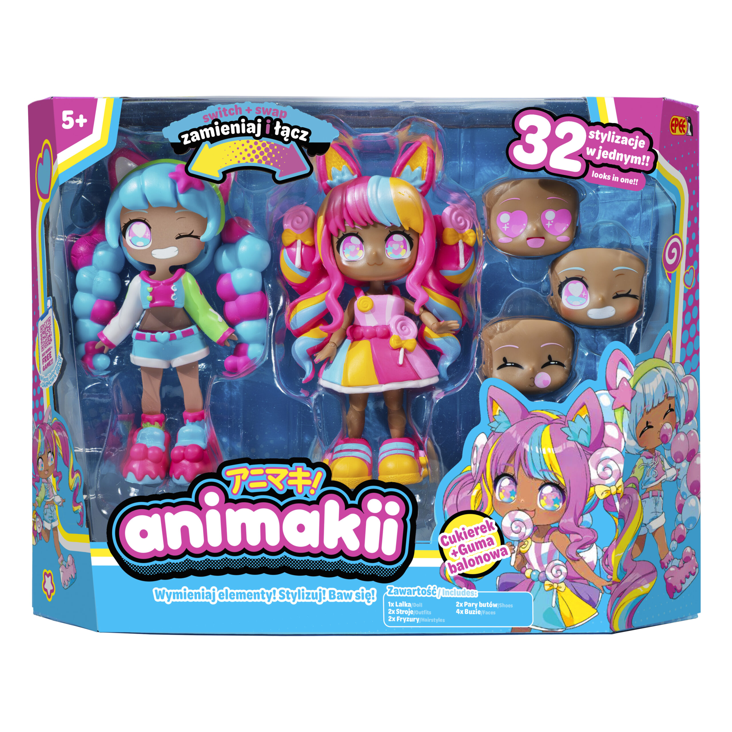 EP60525 Animakii w opakowaniu (Cukierek i Guma Balonowa)