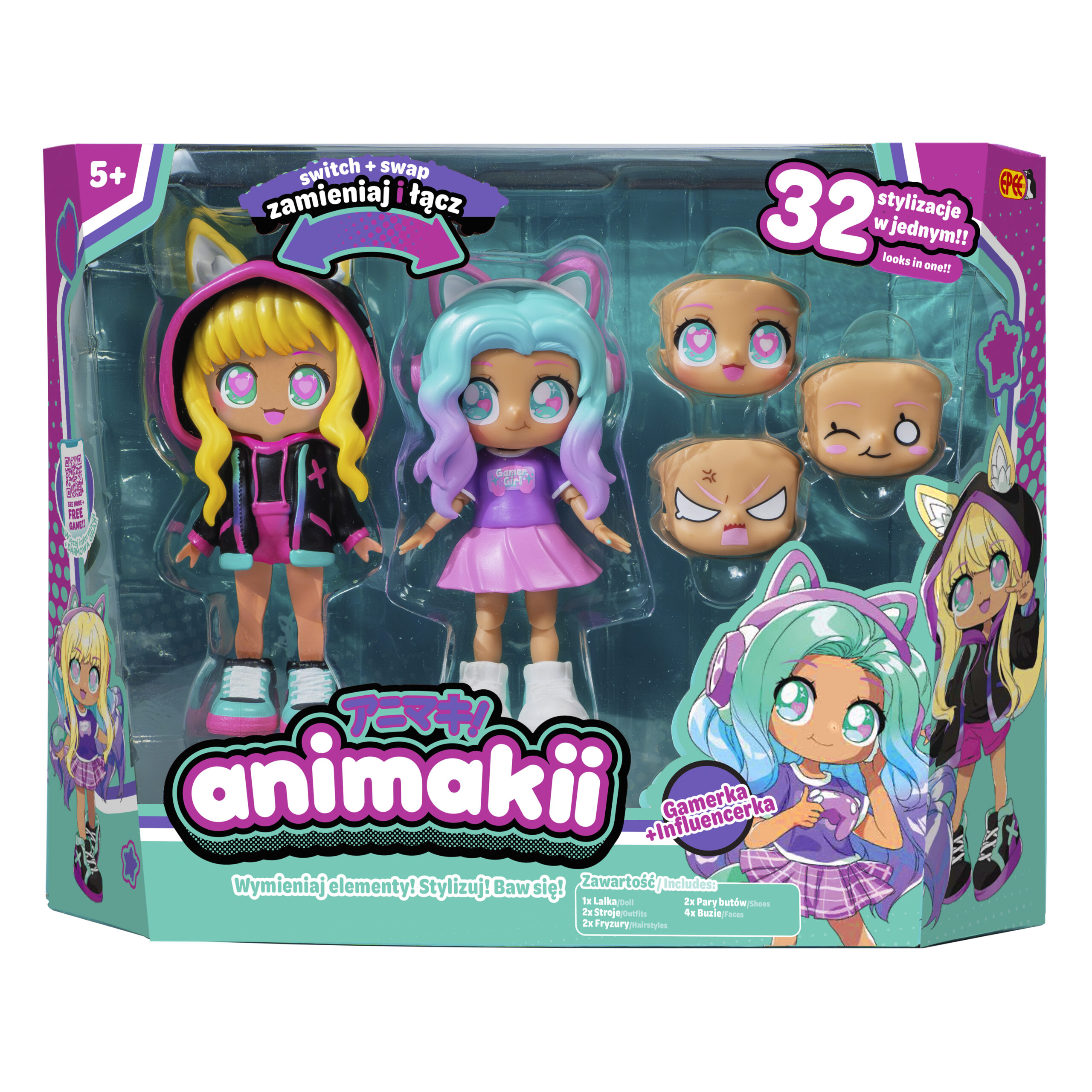 EP60525 Animakii w opakowaniu (Gamerka i Influencerka)