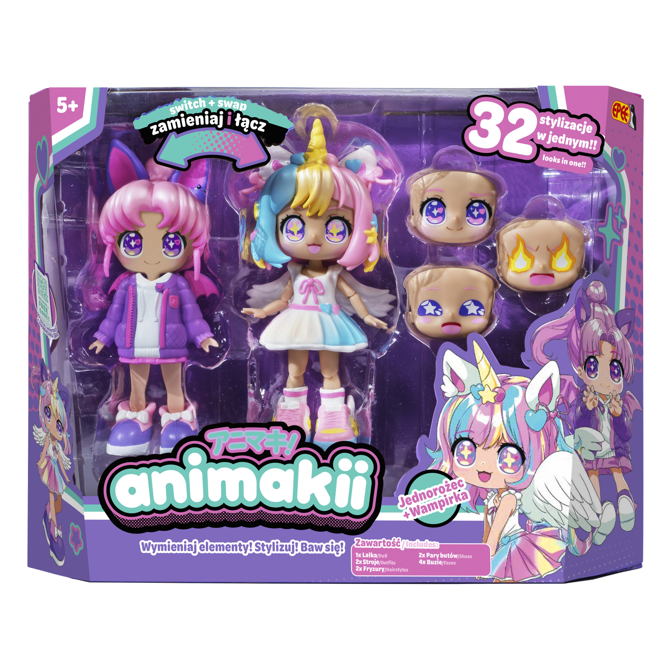 EP60525 Animakii w opakowaniu (Jednorożec i Wampirka)