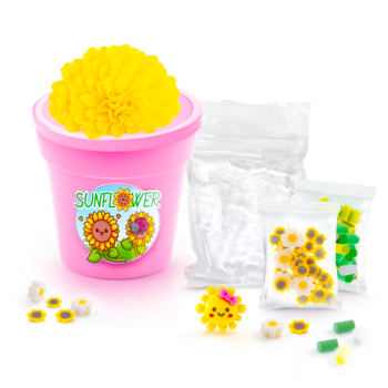 soslime kwiatowe kreacje doniczka bez opakowania (zolta 1) ep60686 