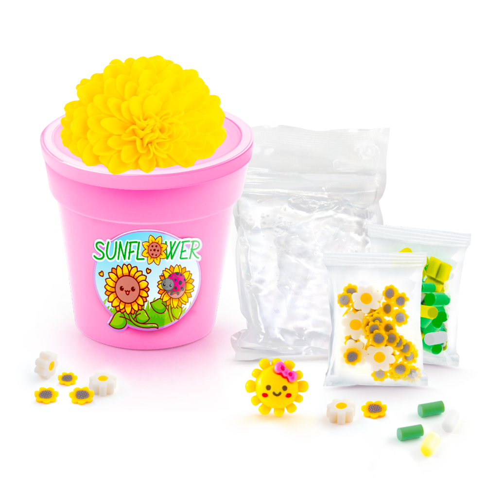 soslime kwiatowe kreacje doniczka bez opakowania (zolta 1) ep60686 