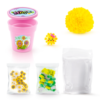 soslime kwiatowe kreacje doniczka bez opakowania (zolta 2) ep60686