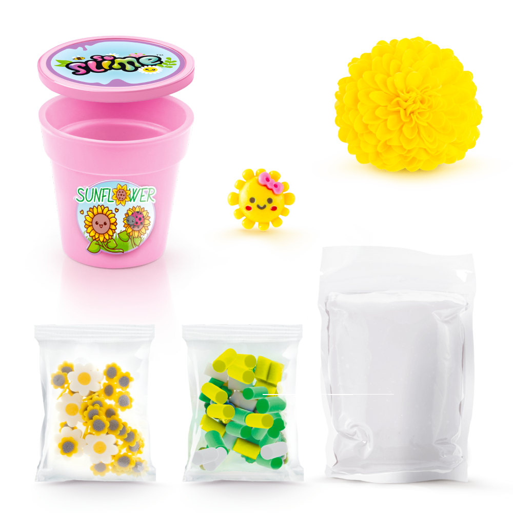 soslime kwiatowe kreacje doniczka bez opakowania (zolta 2) ep60686