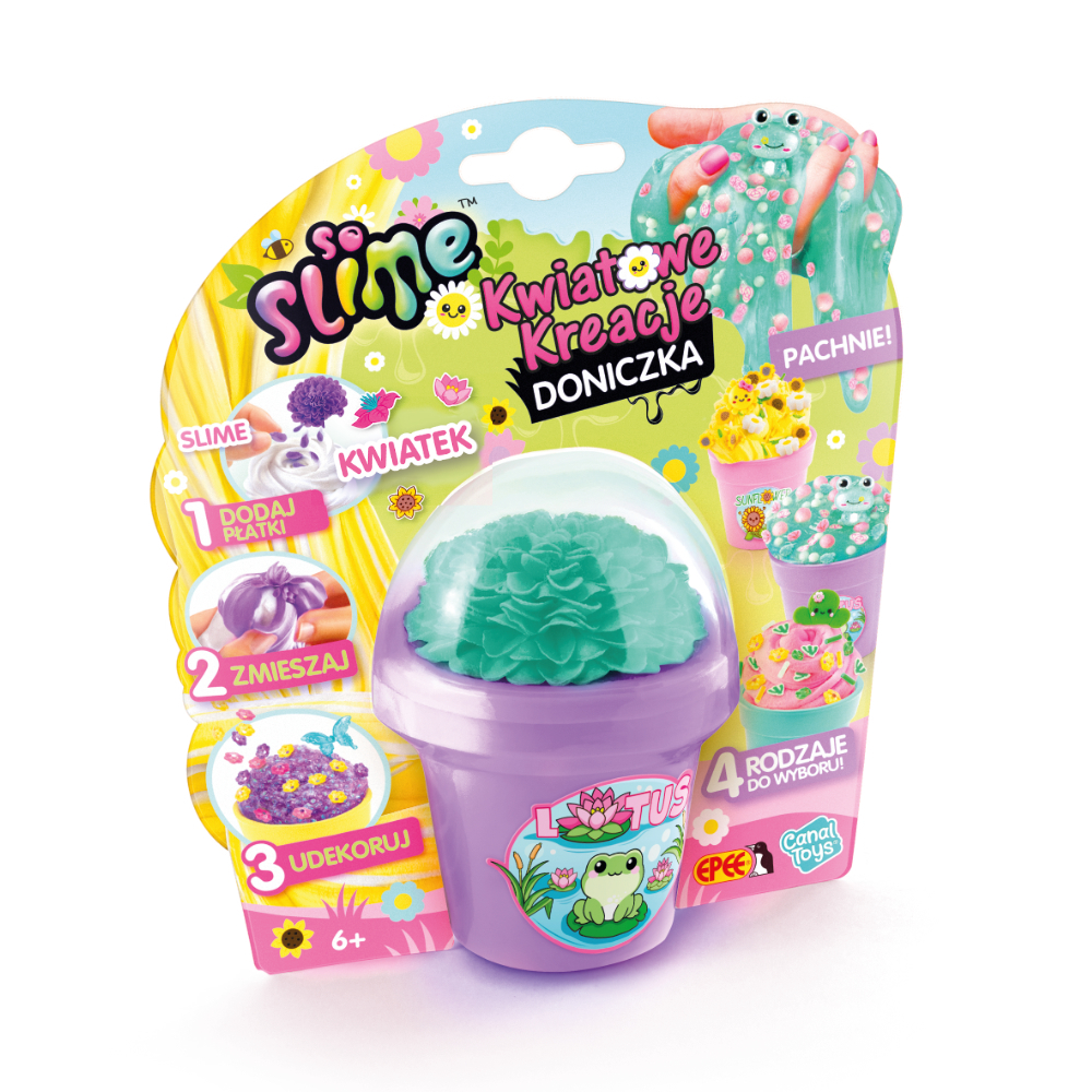 soslime kwiatowe kreacje doniczka opakowanie (fioletowa)1 ep60686 