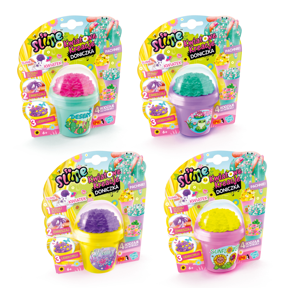 soslime kwiatowe kreacje doniczka opakowanie i zawartosc (wszystkie)1 ep60686