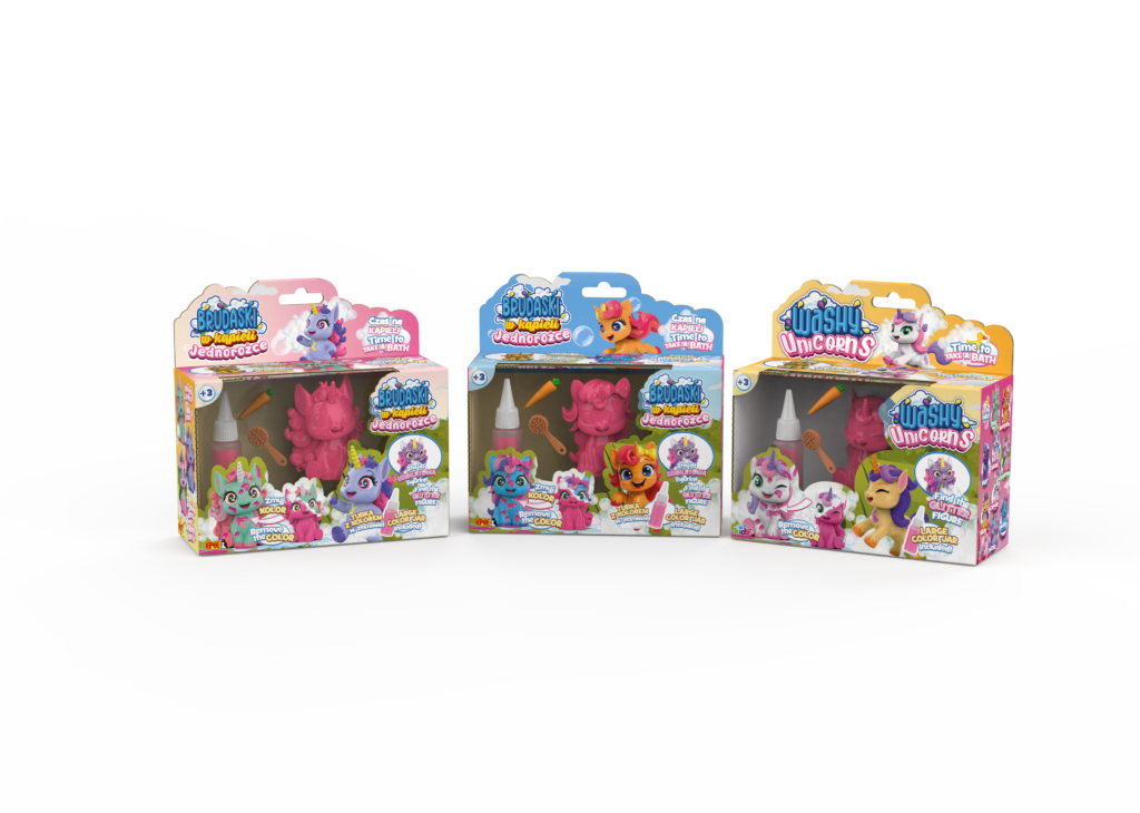 EP60636 Brudaski w kąpieli Jednorożce   Zestaw bonusowy C w opakowaniu (wszystkie)