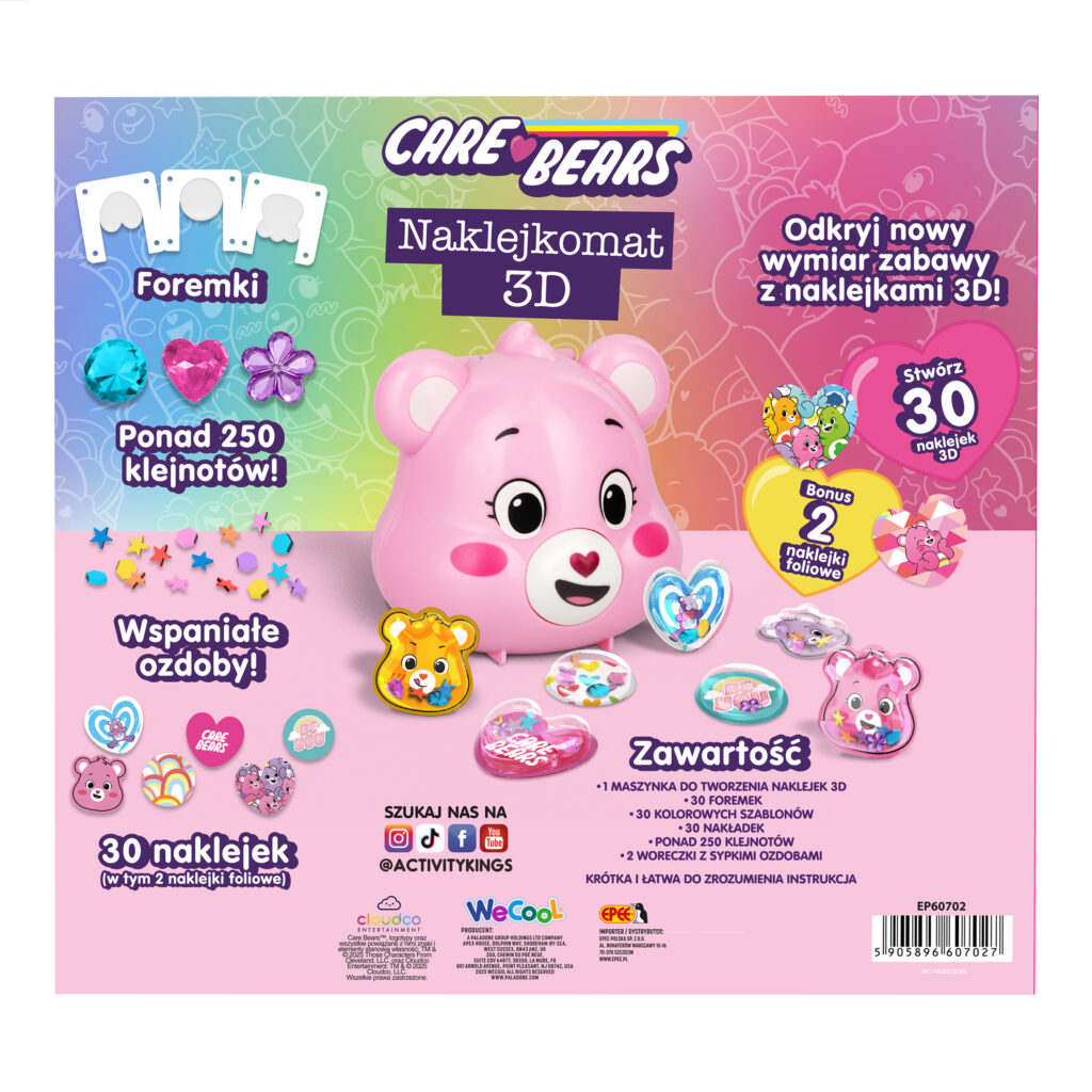 naklejkomat 3d care bears opakowanie (3) ep60702