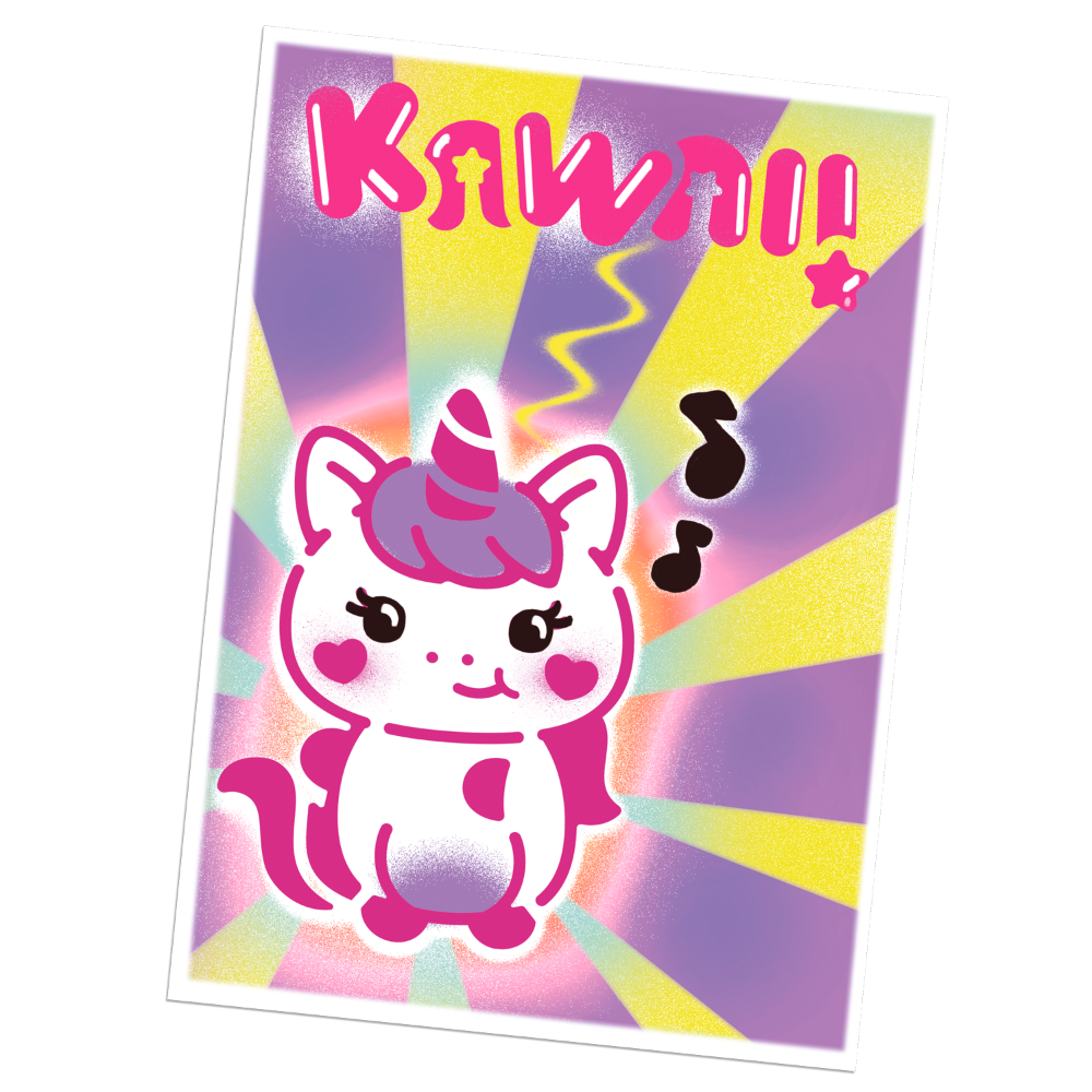 projekt art plakaty kawaii lifestyle przykladowa praca1 ep60701