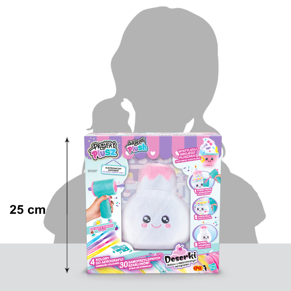 projekt plusz zestaw z elektronicznym aerografem opakowanie rozmiar torcik ep60697