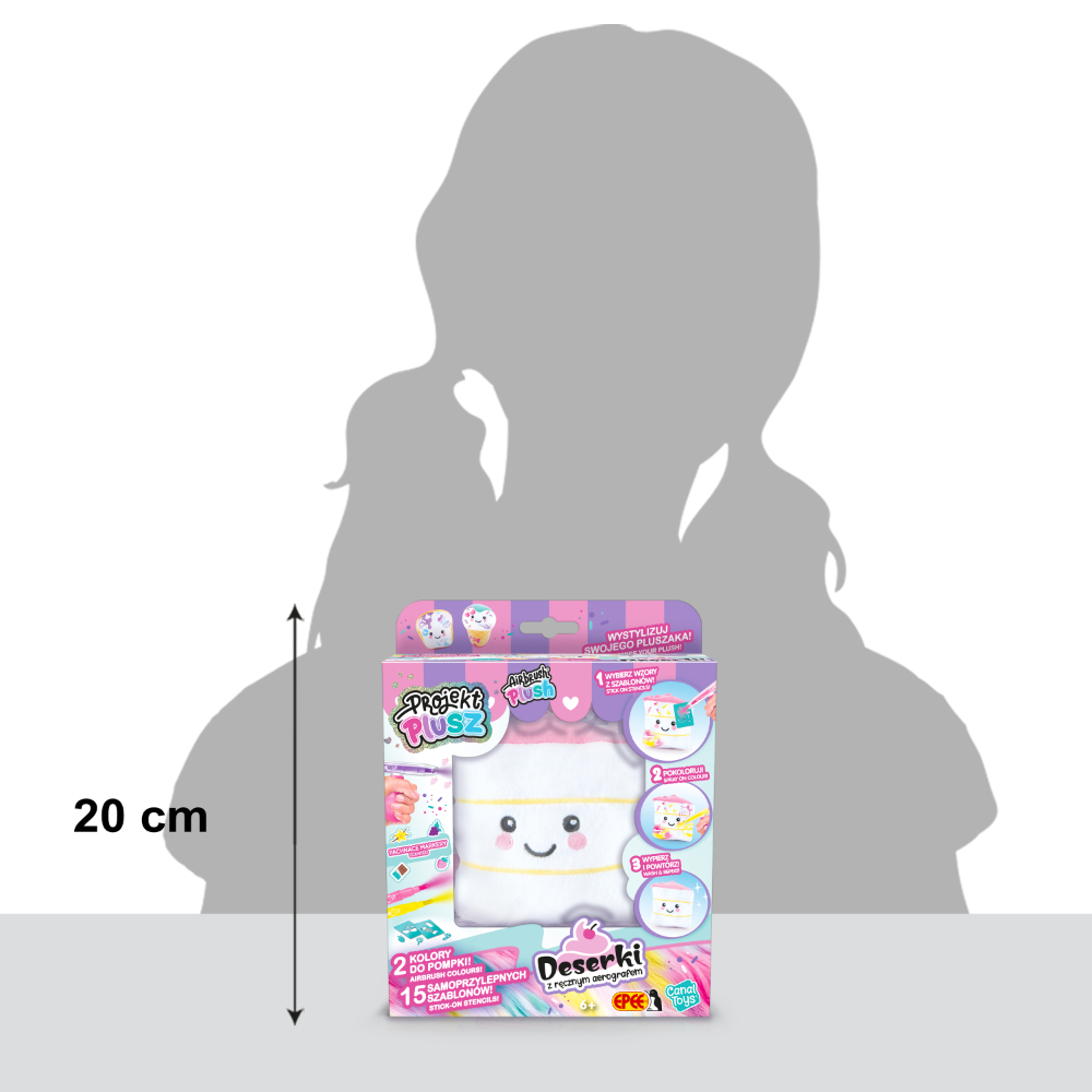 projekt plusz zestaw z recznym aerografem opakowanie rozmiar ciastus ep60693