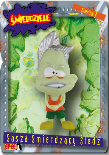Karta z Saszą Śmierdzącym Śledziem 