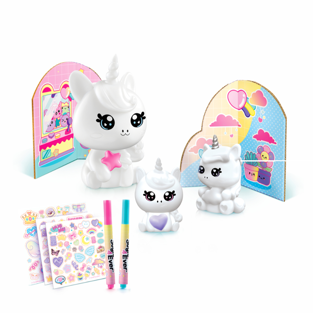 swiecace dekorozce rodzinka jednorozcow diy kawaii bez opakowania (1) ep60047