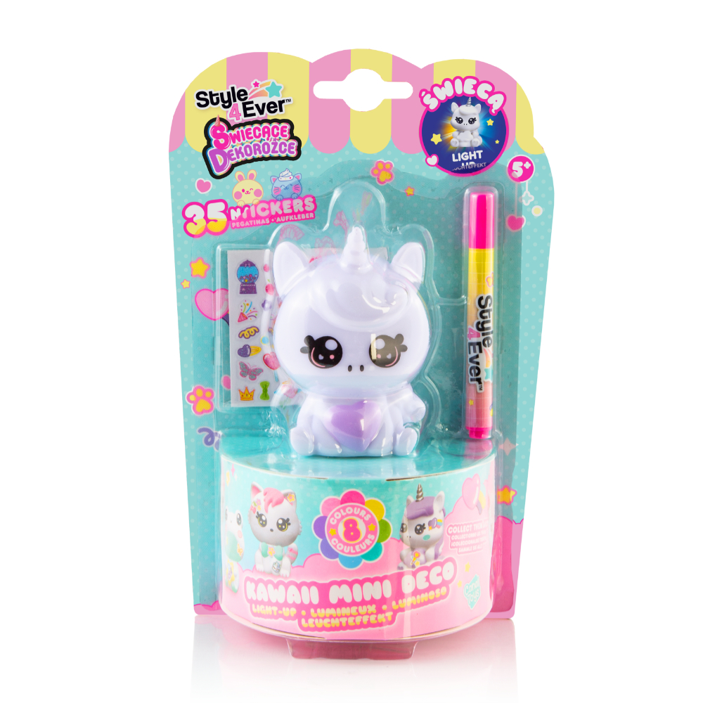 swiecace dekorozce zwierzaczki diy opakowanie (jednorozec z serduszkiem 2) ep60040