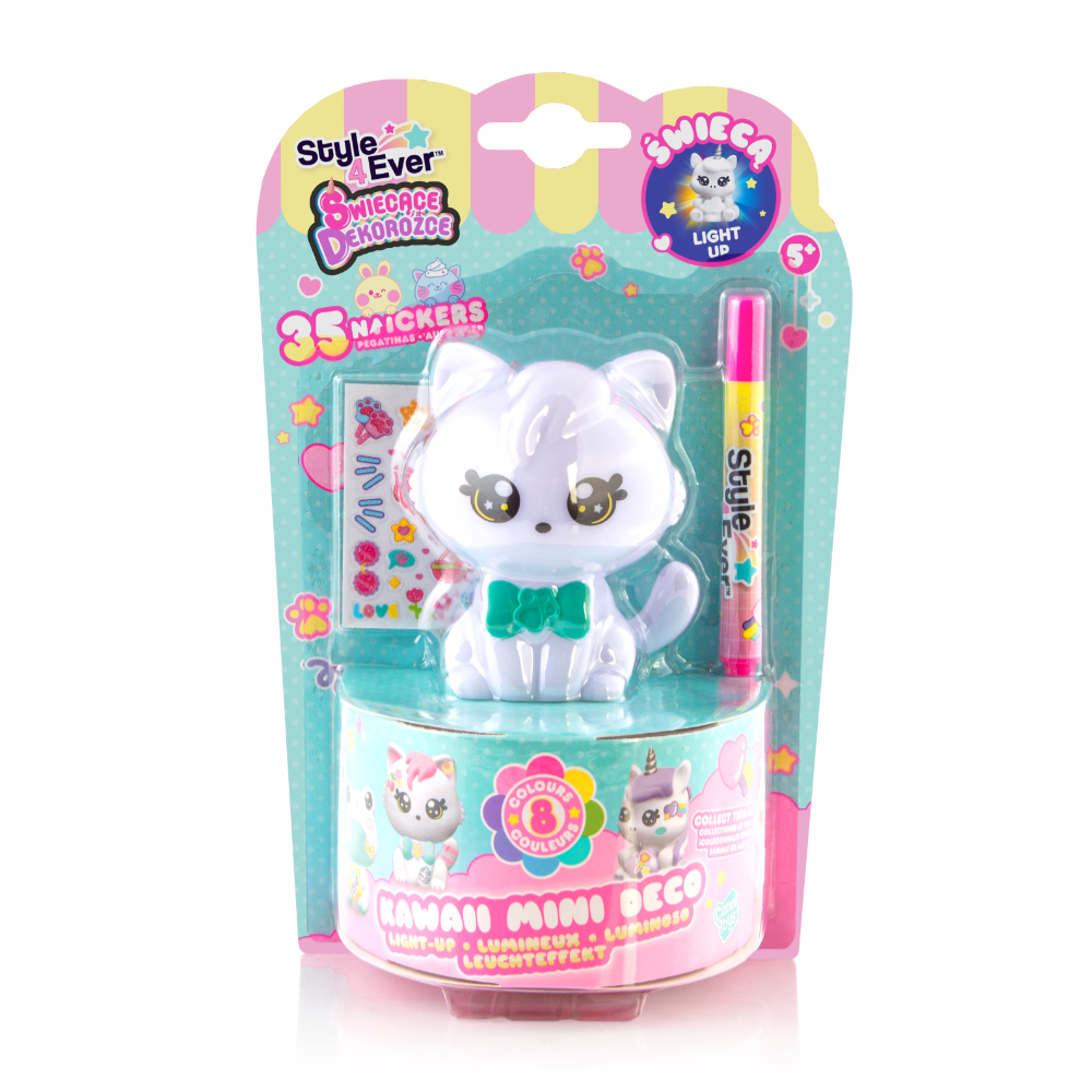 swiecace dekorozce zwierzaczki diy opakowanie (kotek 2) ep60040