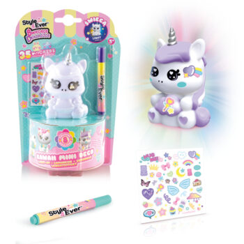 swiecace dekorozce zwierzaczki diy zestaw (jednorozec z chmurka) ep60040