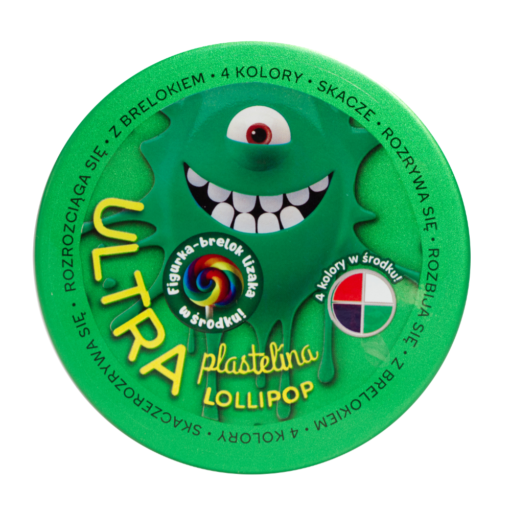 ultraplastelina lollipop opakowanie zielony ep60630